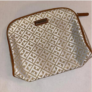 Tommy Hilfiger Rare Gold Monogram Cosmetic Clutch Bag